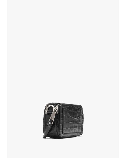 Marc Jacobs The Snapshot Croc Chain Black Leather Camera Bag Lyst UK
