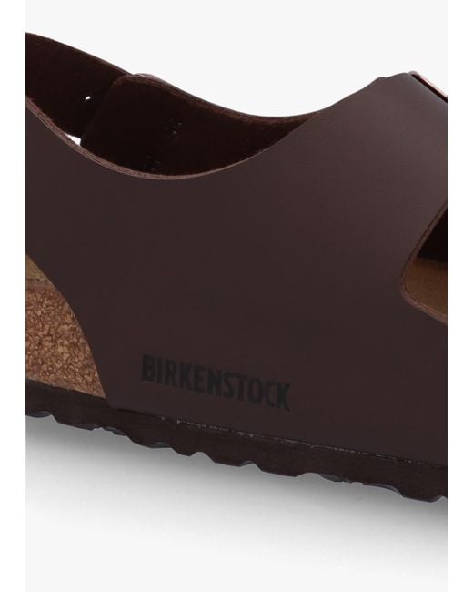 Birkenstock Milano Dark Brown Birko-flor Sandals