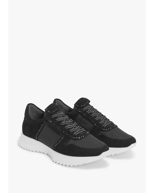 Kennel & Schmenger Black Pull Diamante Trainers
