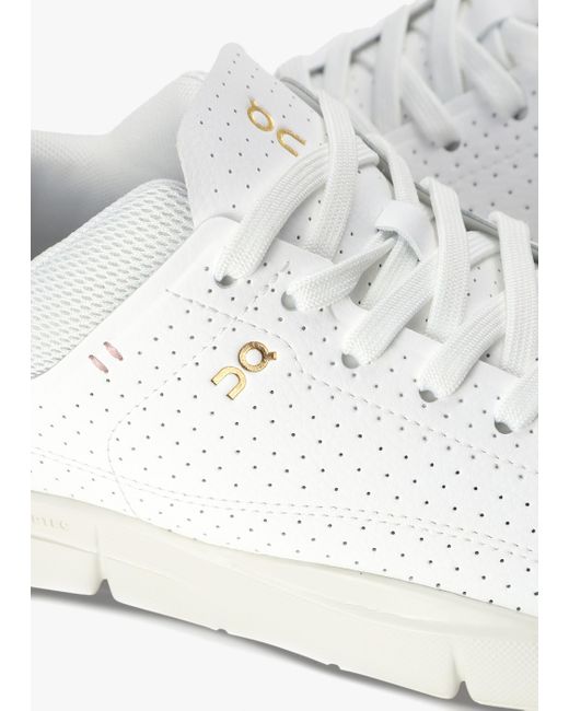 On Shoes Roger Centre Court White Woodrose Trainers Lyst On Shoes Roger Centre Court White Woodrose Trainers Lyst