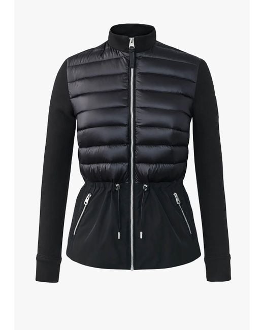 Mackage Black Joyce Hybrid Peplum Jacket