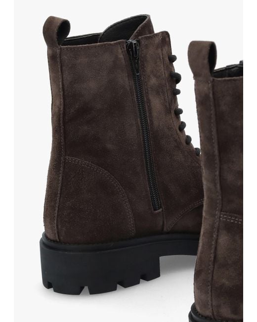 Alpe Abode Brown Suede Embellished Ankle Boots