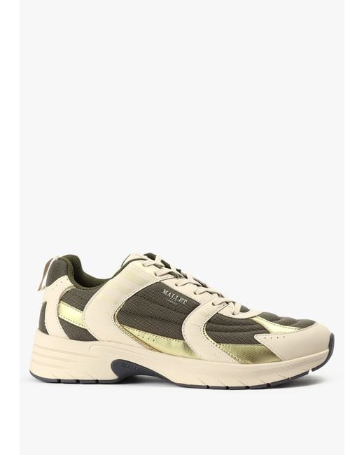 Mallet White Khaki Holloway Trainers