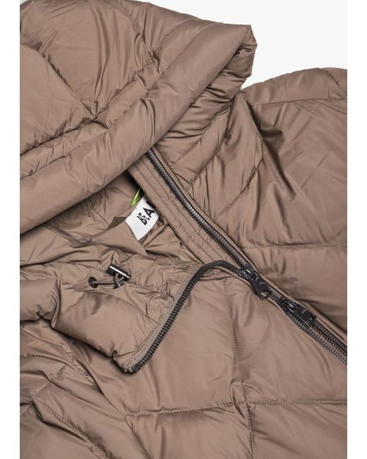 Beaumont Organic Brown Luke Fungi Diamond Quilt Puffa Coat