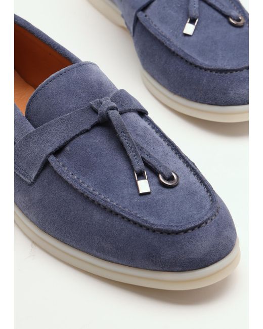 Daniel Siani Blue Suede Loafers