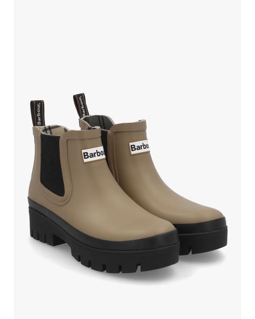 Barbour Brown Halton Military & Ankle Wellington Boots