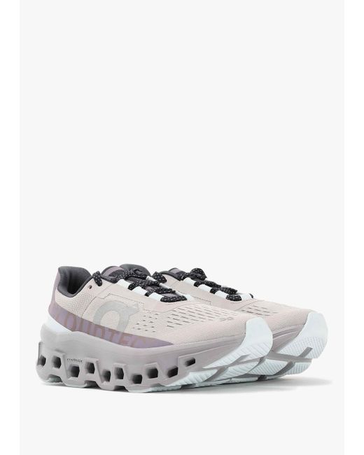 On Shoes Gray Cloudmonster Pearl Arctic Trainers
