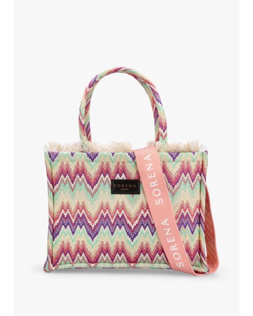 Sorena Pink One-of-a-kind Amalfi Multicoloured Tote Bag
