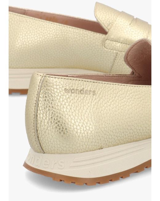 Wonders Natural Towanda Platino Leather Loafers