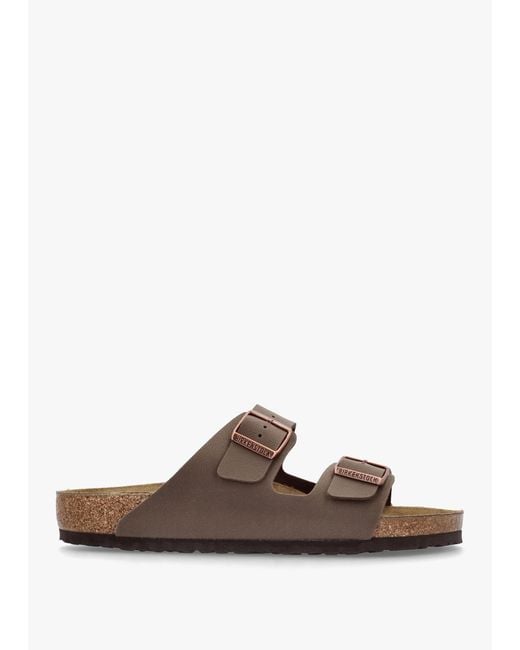 Birkenstock Brown Men's Arizona Birko-flor Mocca Two Bar Mules for men