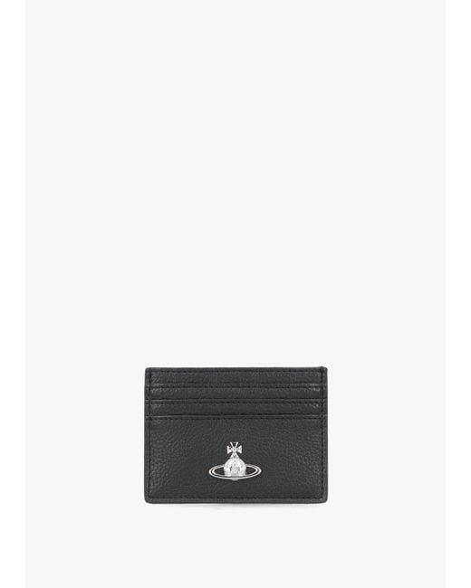 Vivienne Westwood White Grain Flat Card Holder