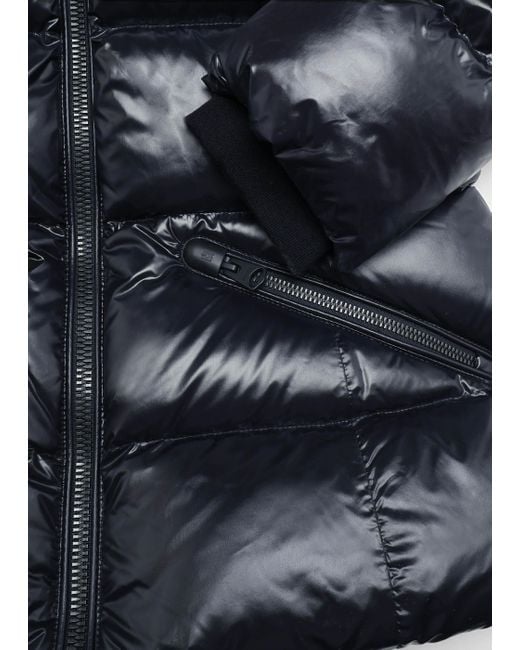 Mackage Blue Women's Madalyn-v Lustrous Light Down Black Jacket