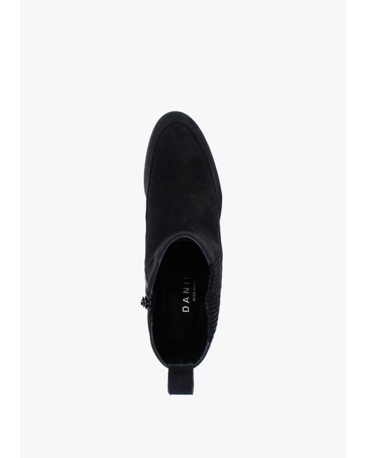Daniel Nocky Black Suede Ankle Boots