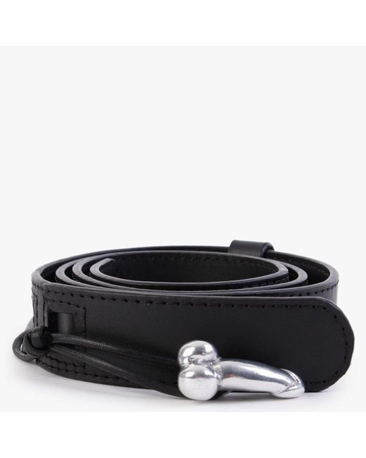 Vivienne Westwood Gadget Black Leather Belt