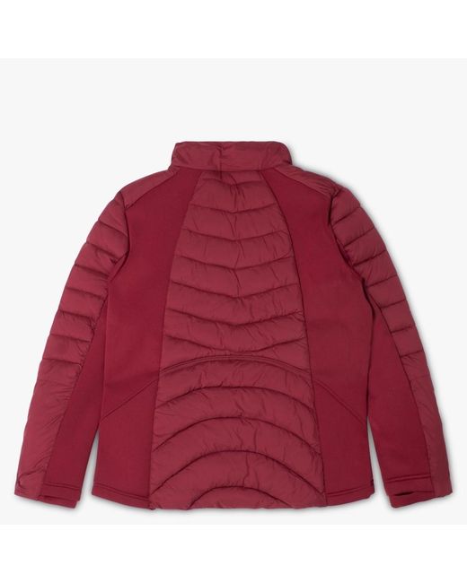 Daniel Footwear Quilted Red Padded Hooded Jacket