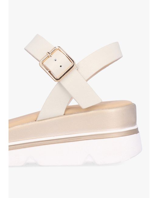 Daniel Natural Resan Cream Leather Sandals