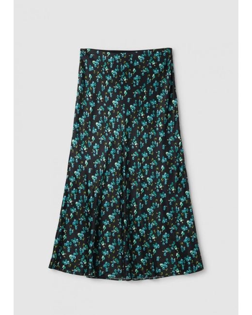 Rails Green S Anya Floral Slip Skirt