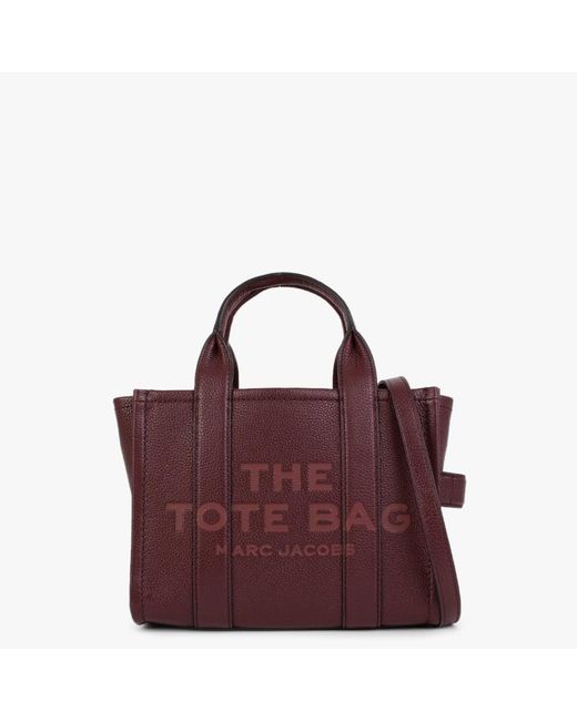 Marc Jacobs The Leather Mini Chianti Tote Bag in Purple | Lyst