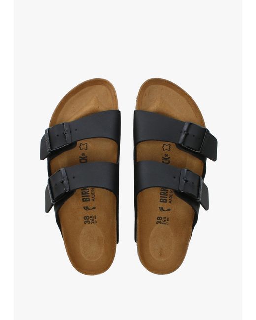 Birkenstock White Arizona Birko-Flor Two Bar Mules Leather