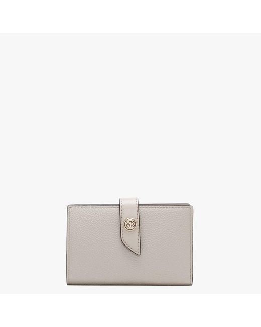 Michael Kors Natural Small Pebbled Light Sand Leather Wallet