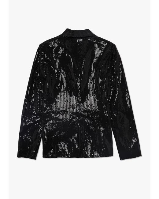 Carre Noir Black Sequin Blazer