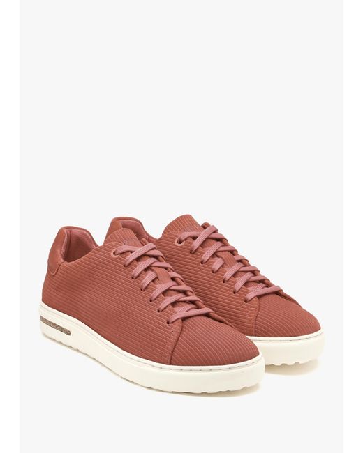 Birkenstock Brown Bend Low Sienna Suede Leather Trainers , Fabric