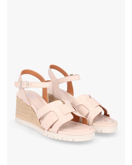 Moda In Pelle Natural Pedie Off Wedge Sandals