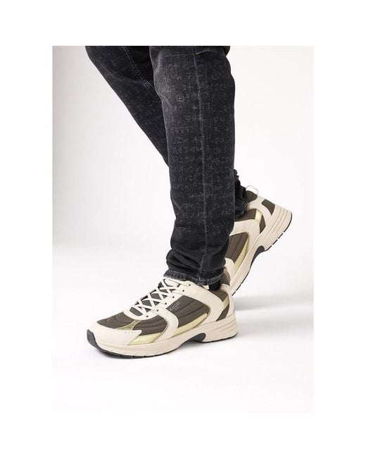 Mallet White Khaki Holloway Trainers