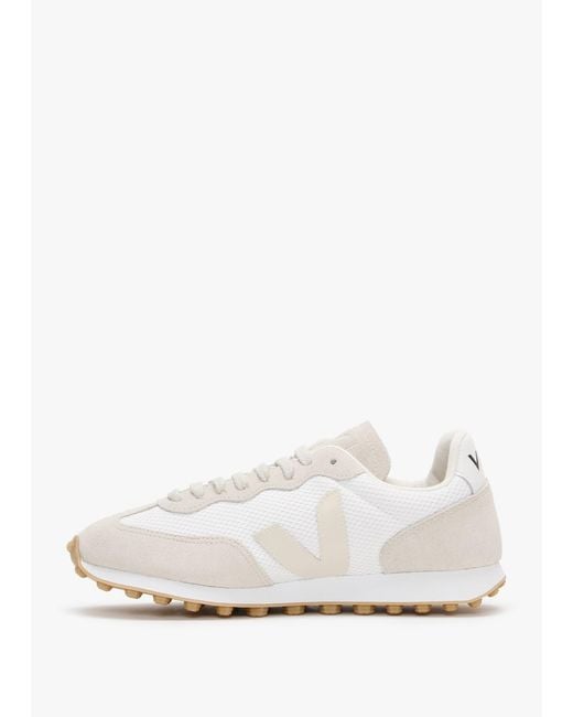 Veja White Rio Branco Perre Natural Suede & Mesh Trainers