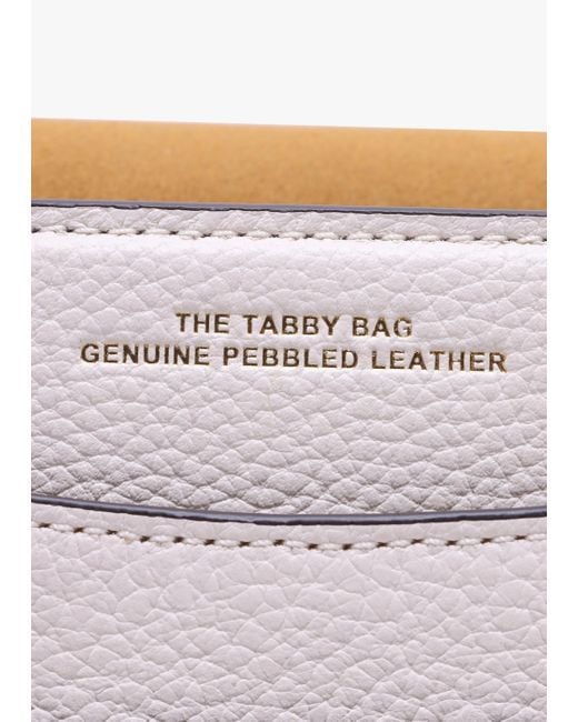 COACH Pink Tabby 26 Chalk Leather Shoulder Bag