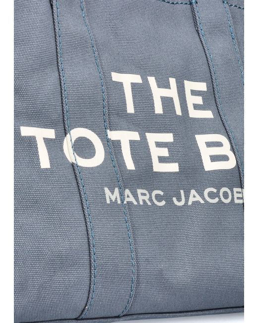 Marc Jacobs The Medium Blue Shadow Canvas Tote Bag