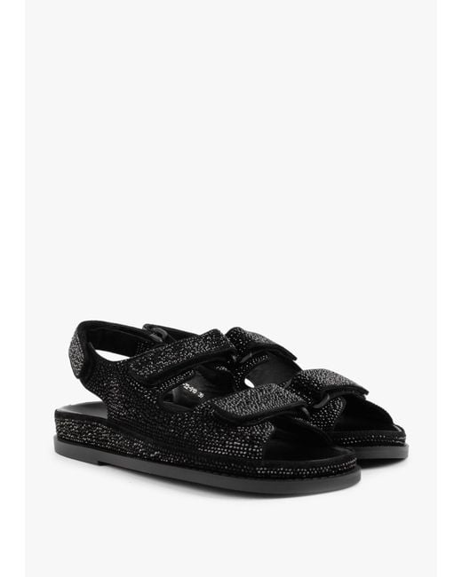 Daniel Black Sissy Diamante Embellished Sandals