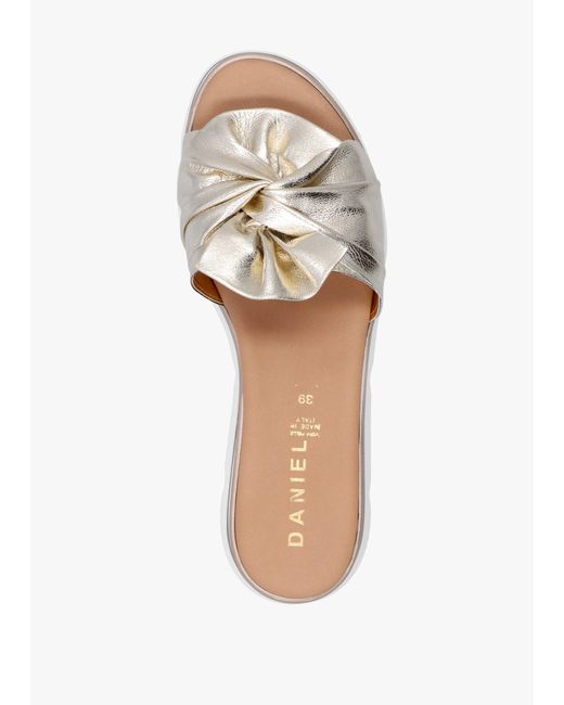 Daniel White Rebow Knot Top Mules