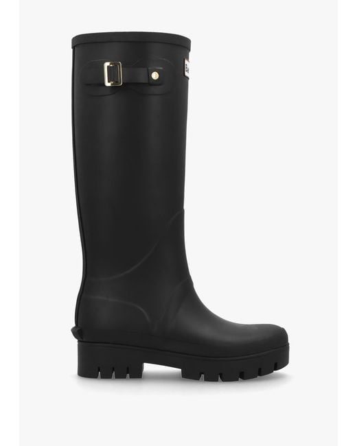 Barbour Black Snowdon Tall Wellington Boots