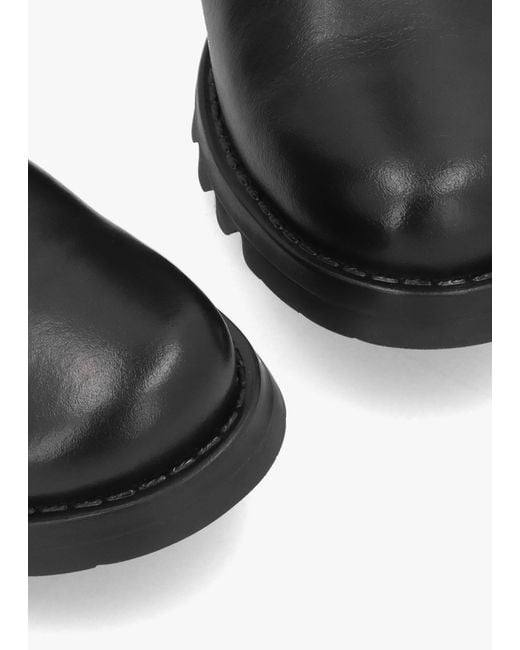 Fly London Soch Black Leather Biker Boots