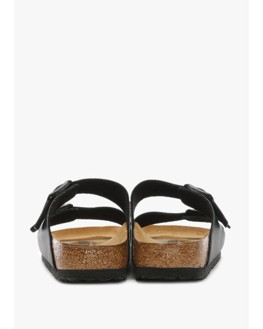 Birkenstock White Arizona Birko-Flor Two Bar Mules Leather