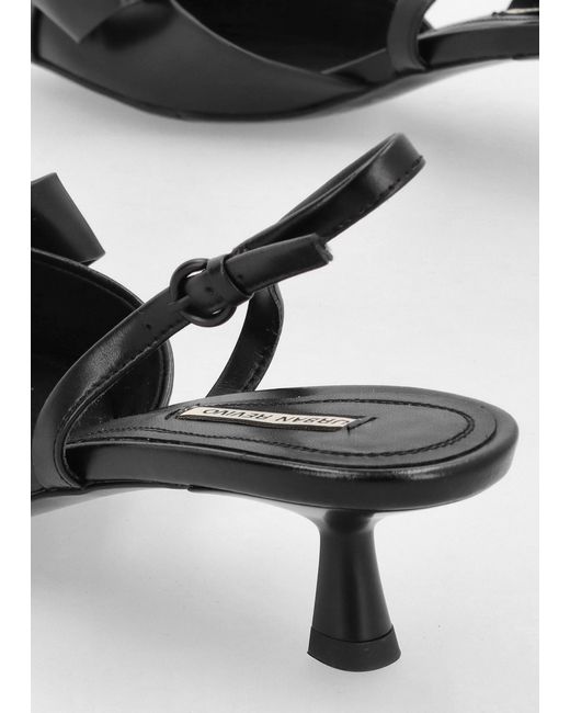 Daniel Urbie Black Kitten Heel Sling Backs