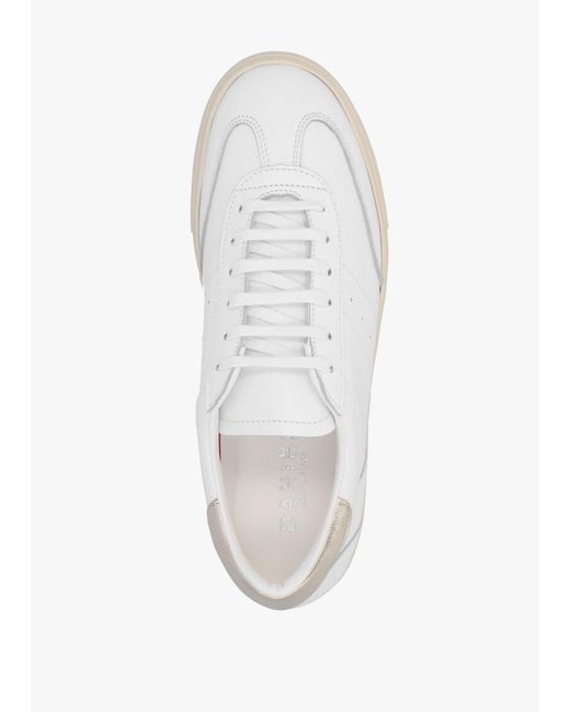 Daniel Thamby White Leather Low Profile Trainers