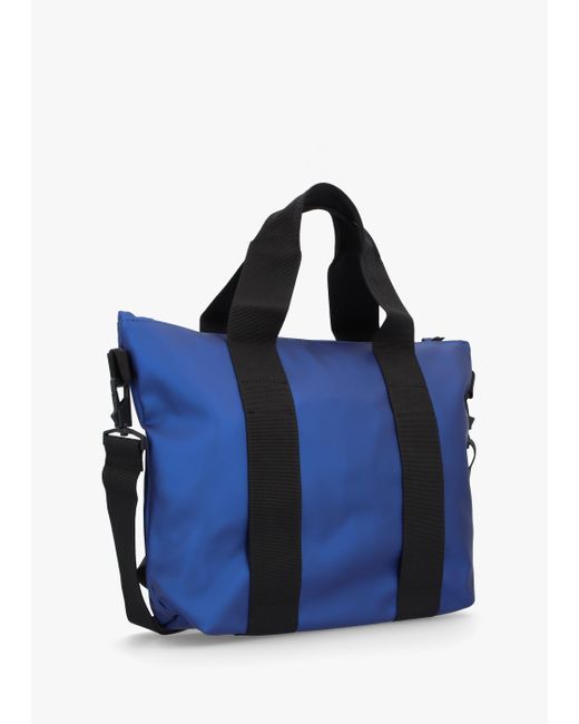 Rains Blue Micro W3 Storm Tote Bag