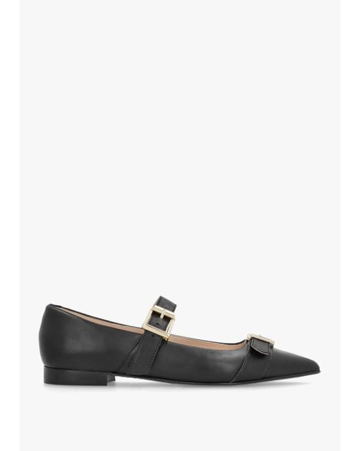 Daniel White Nancy Black Leather Pointed Toe Pumps