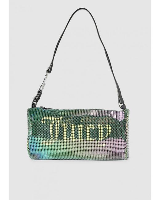 Juicy Couture Green S Segolone Chainmail Barrel Bag