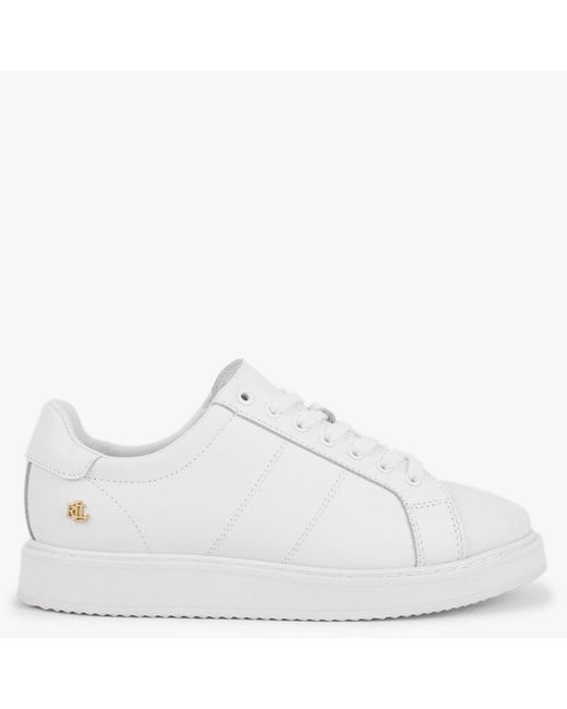 ralph lauren white trainers ladies