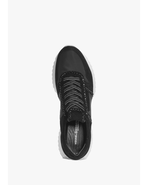 Kennel & Schmenger Black Pull Diamante Trainers