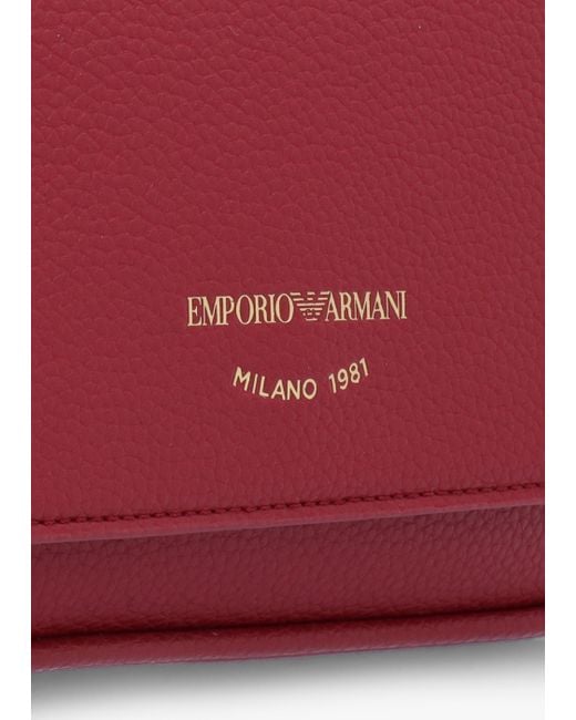 Emporio Armani Red Vino Tempesta Cross-body Bag