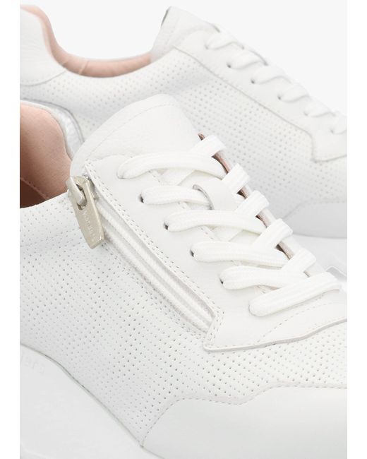 Wonders White Kyoto 71 Heartfly Wedge Trainers