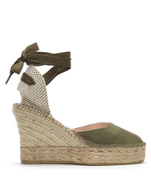 khaki espadrille wedges
