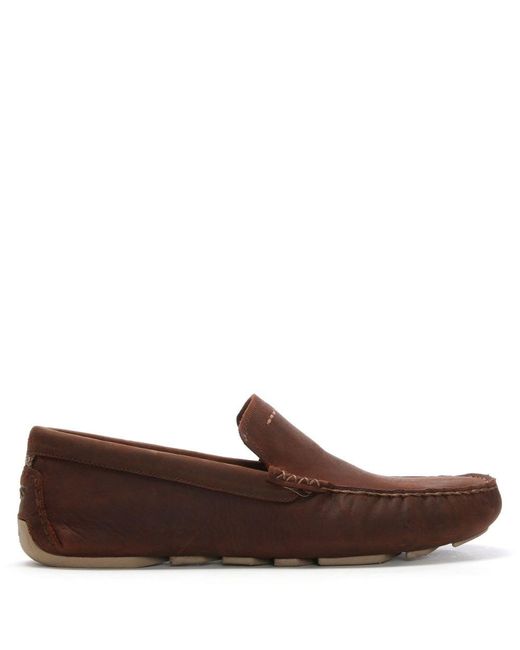 Ugg Men'S Henrick Ii Red Clay Leather Driving Shoes for men