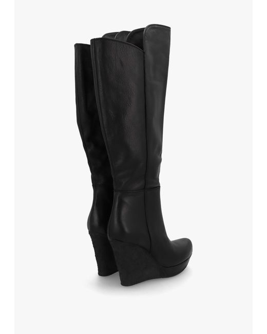 Daniel Black Wiser Knee High Wedge Boots