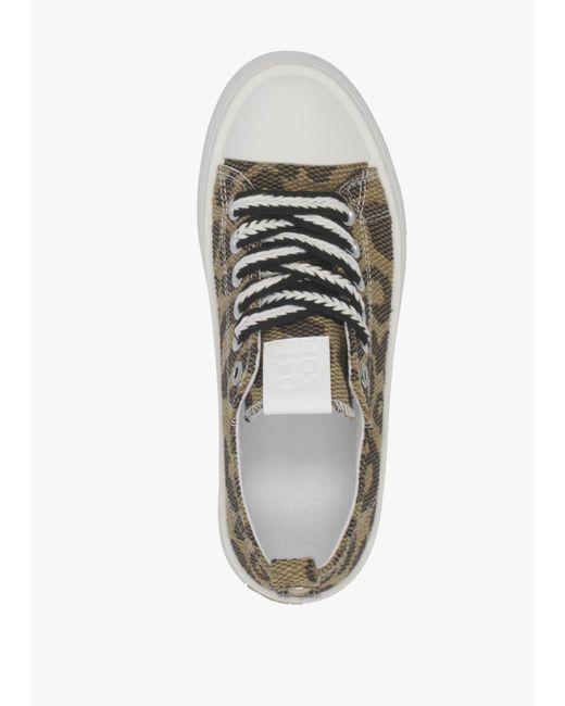 Moda In Pelle White Betta Leopard Chunky Platform Trainers