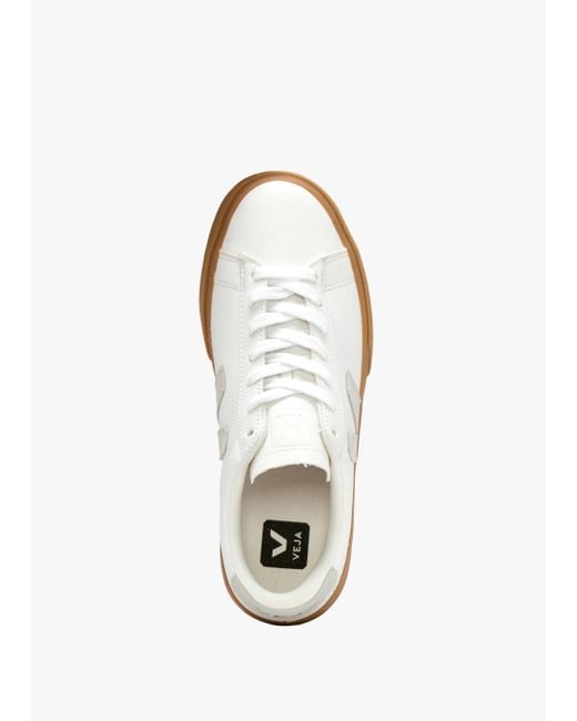 Veja White Natural Campo Low Top Unisex Sneakers